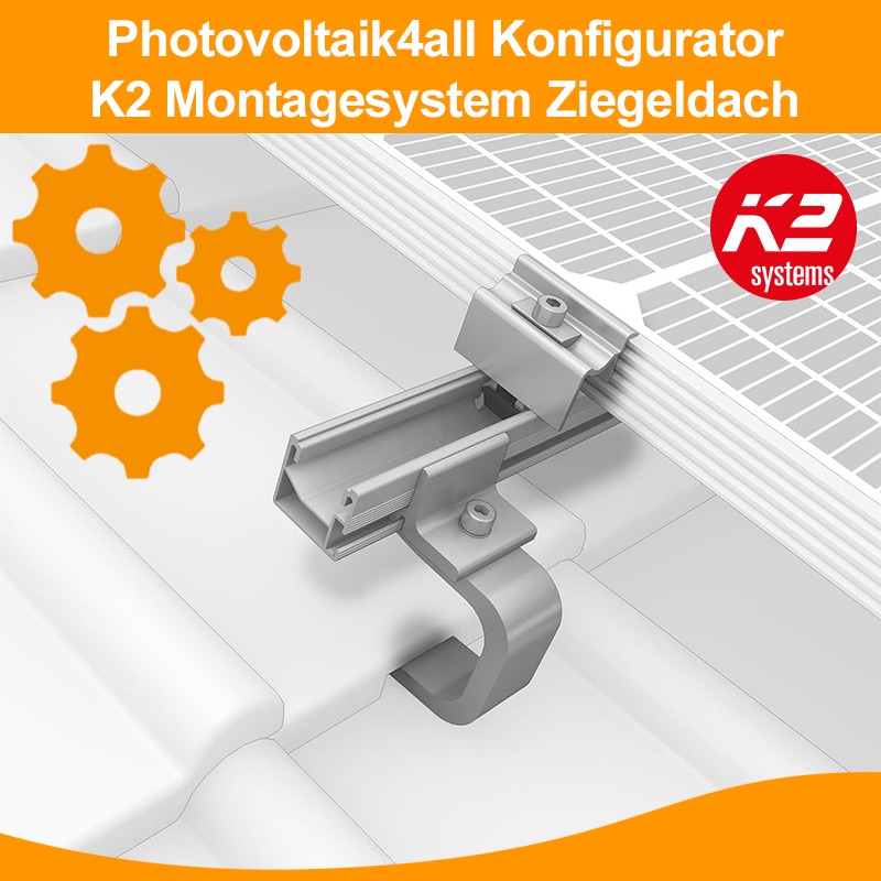 K2 Montagesystem für Ziegeldach, Singlehook 3S, Ziegeldach Montagesystem, K2