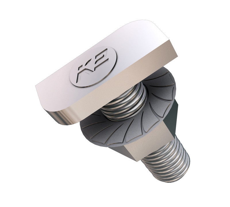 Hammerkopfschraube mit Sperrverzahnung