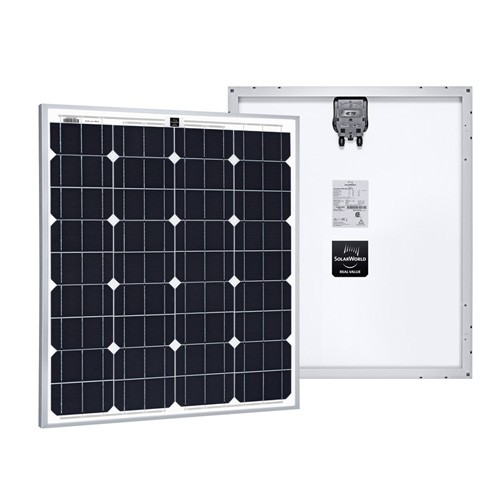 SolarWorld SW 80 mono RHA 80Wp, Solarmodul, Photovoltaik, Solarzellen, Solarpanel, Frontalansicht, Solarmodul, Solarzellen, Photovoltaik, Panel, PV-Modul