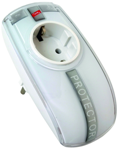 DEHNprotector DPRO 230 Protector, Steckdosenadapter, Schutzkontakt, EU-Stecker, Netzteil-Adapter, Überwurfadapter, Steckdosenadapter, Schutzschalter, Auslösebedürftig, Eurostecker, Schaltaufsatz