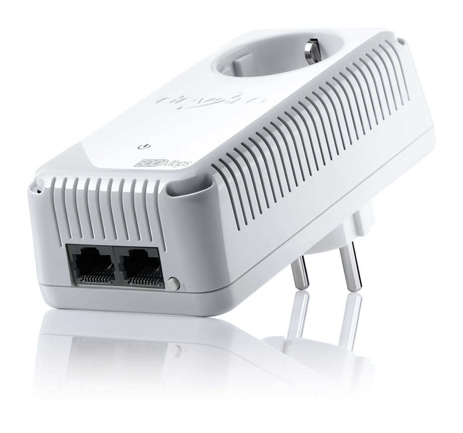 PoE-Injektor, Ethernet-Adapter, RJ45, Weiß, Wandstecker, Netzwerkadapter, Powerline-Adapter, RJ45-Port, 2-Port, EU-Stecker