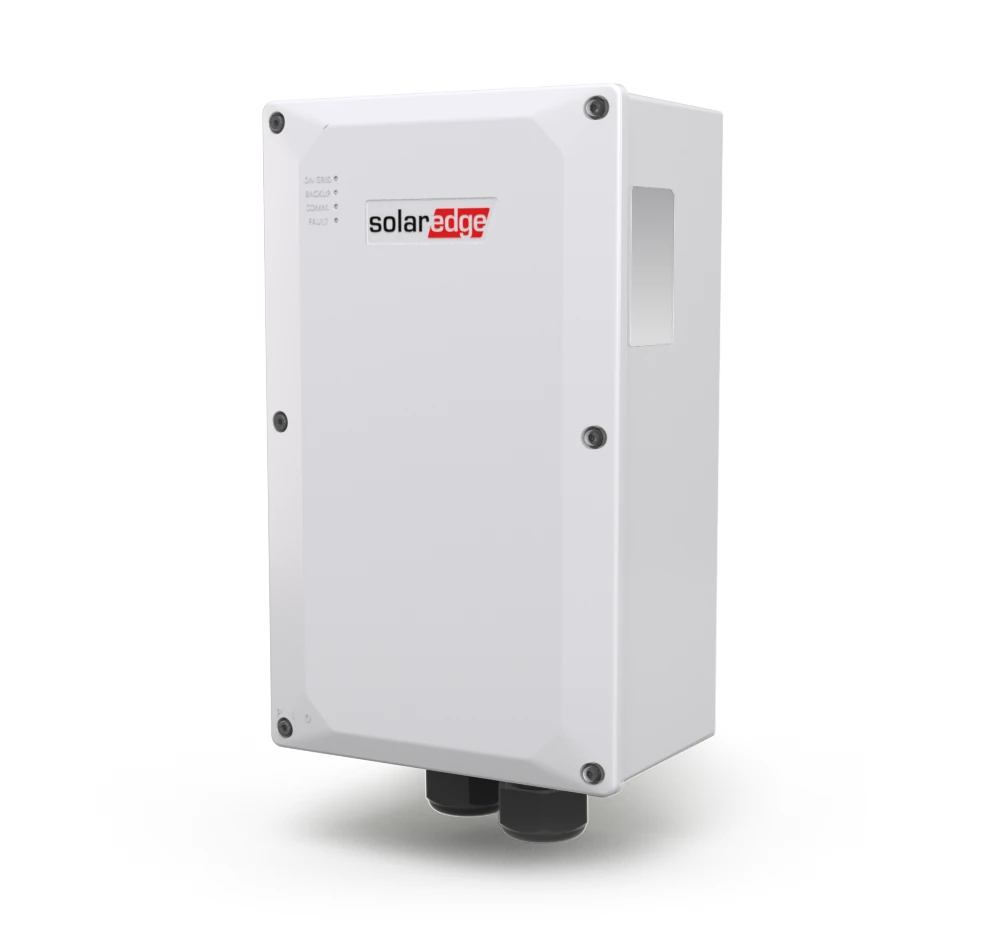 SolarEdge, Stromspeicher, Solargerät, Gehäuse, Schwarze Anschlüsse