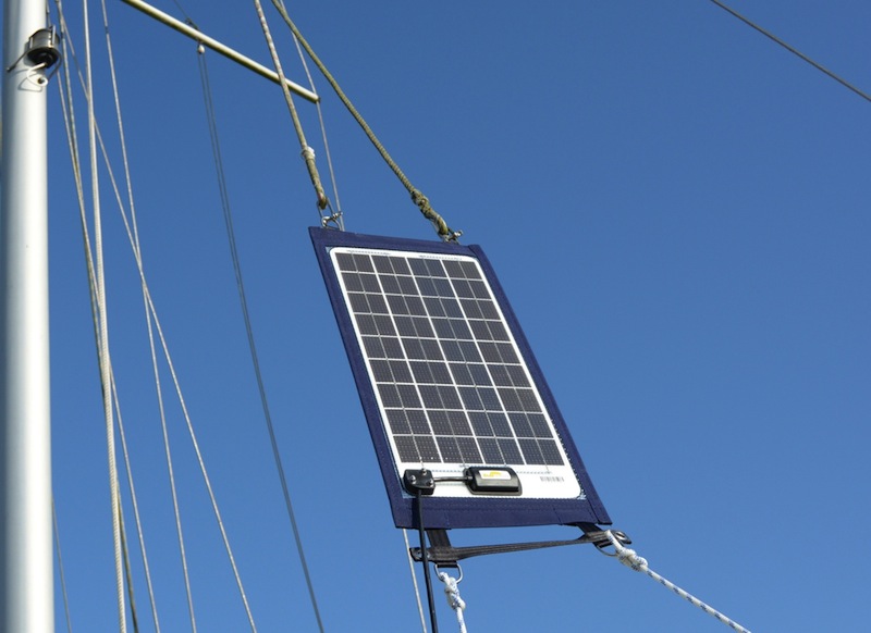 Solarmodul, tragbares Panel, Solarladegerät, blauer Rahmen, Befestigungsmaterial, Solarmodul, Solarpanel, Sommer?, Gemacht?, Yacht?