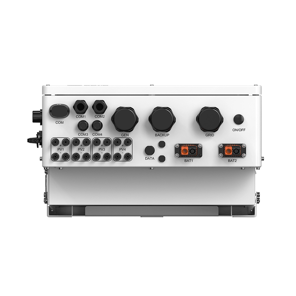 Solis Wechselrichter 30 bis 50 kW ohne Display weiß unten Anschlüsse