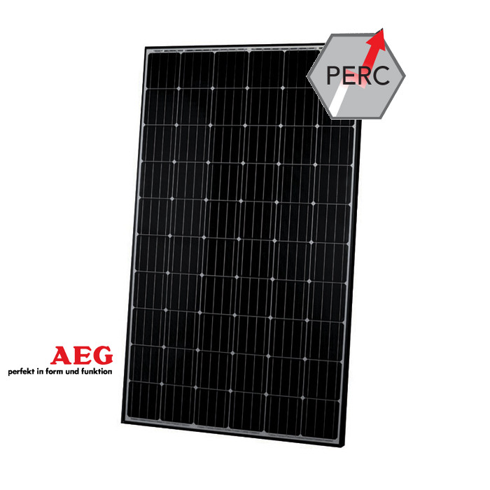 AEG Industrial Solar AS-M605 Zebra 300 Wp, Solarmodul, PV-Panel, Solarpanel, PV-System, Photovoltaik, Solarmodul, PV-Modul, Solarzellen, Mono-/Poly-Si, Gerät mit Logo AEG