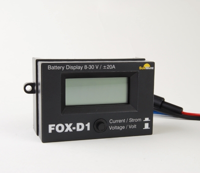 SunWare FOX-D1 Displayanzeige, 20A, 8-30V