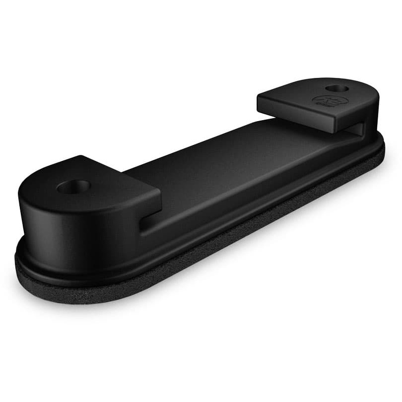 Befestigungsschiene, Kunststoff, Schwarz, Zwei Schraublöcher, Dichtungsunterlage
