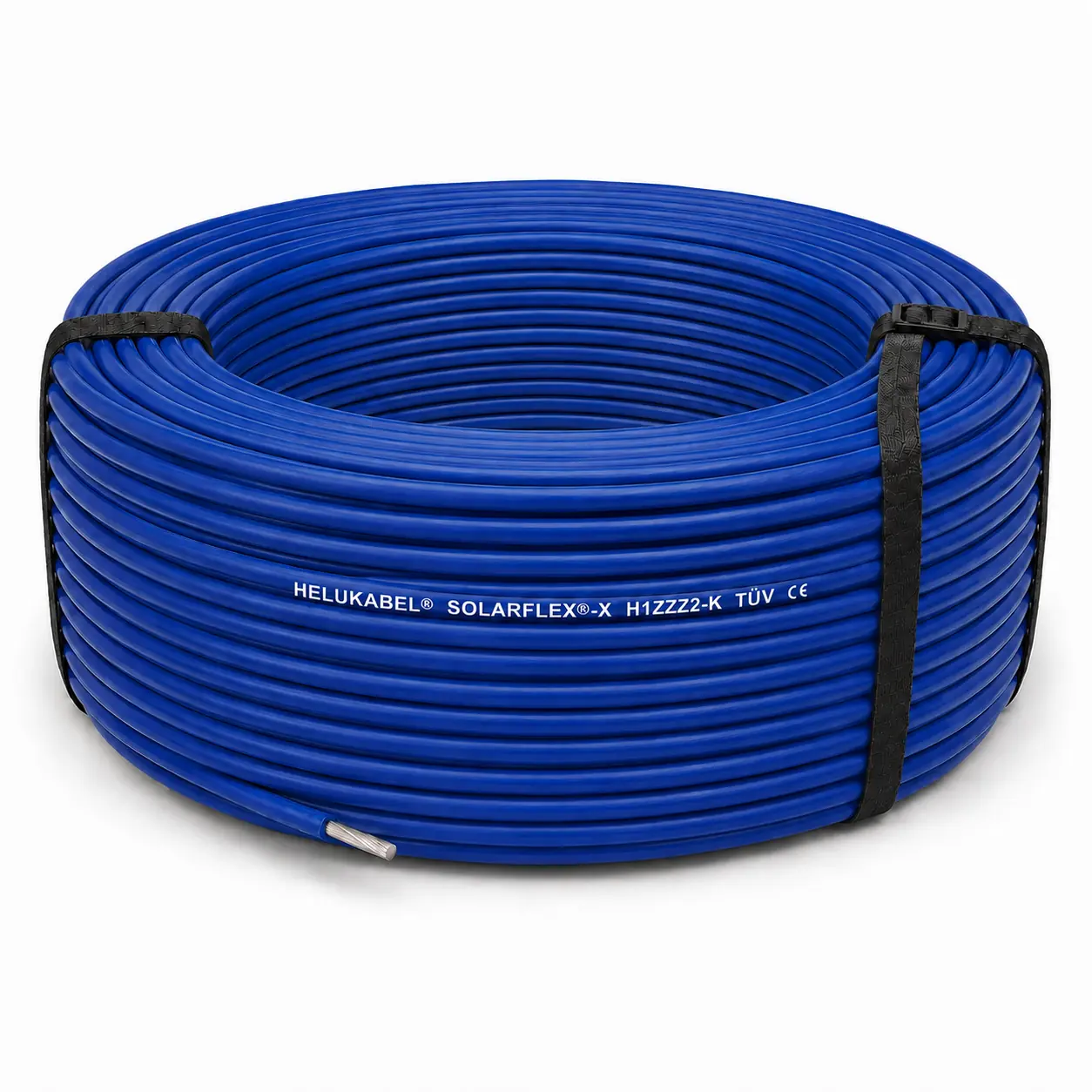 HELUKABEL SOLARFLEX-X H1Z2Z2-K 100m Kabelring blauhwarz, Schlauch, Kabel, Blau, Garten, Verlängerungskabel
