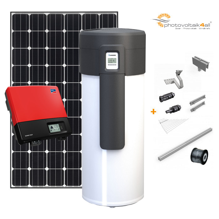 4,2 kWp LG Solar PV-Anlage + JUNKERS Warmwasser-Wärmepume