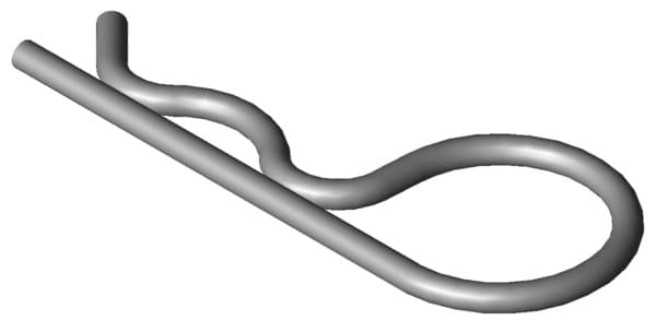 Metallknoten, gebogener Draht, Spirelform, gekrümter Stab, Beschläge