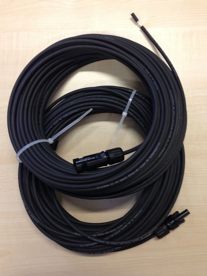 DC Anschlussleitung Set 6qmm MC4 - 2x 25m