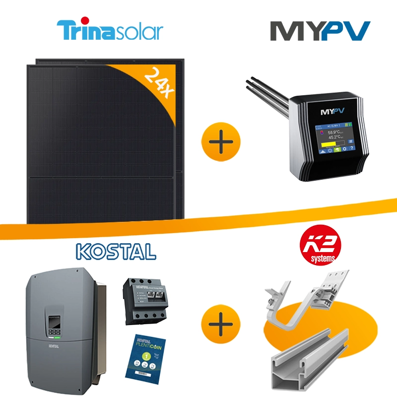 Netzgekoppelte 10 kWp Photovoltaikanlage mit Heizstab
