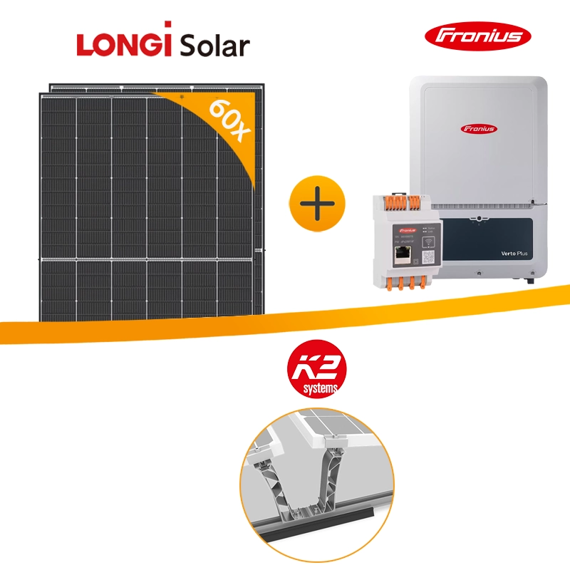 29 kWp LONGi - Fronius Flachdach Komplettanlage