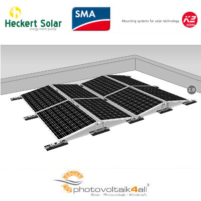 Photovoltaik Komplettanlage K2 D-Dome, Solarmodule, Solararray, Photovoltaik, Panelen, Gerätekonfiguration, solar panel array, photovoltaic panel, solar module, ground-mounted, outdoor installation