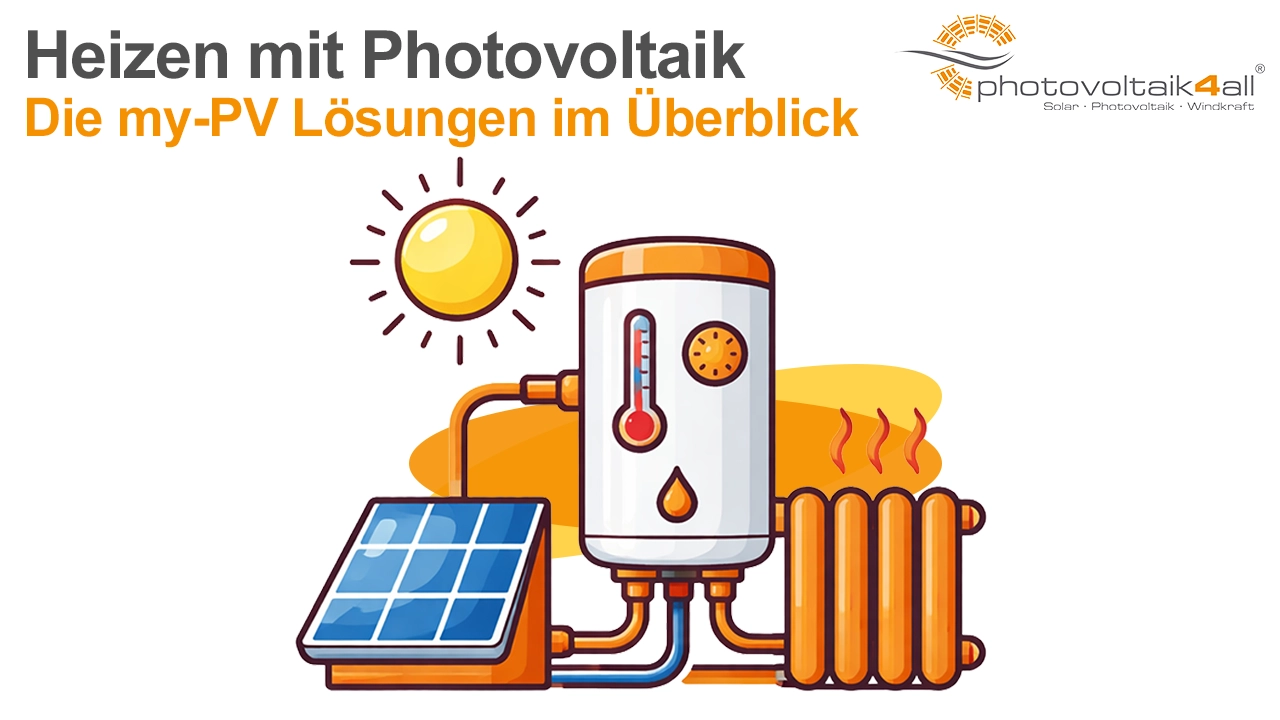 Heizen und Warmwasser mit Photovoltaik: Solarstrom effizient nutzen mit my-PV Produkten
