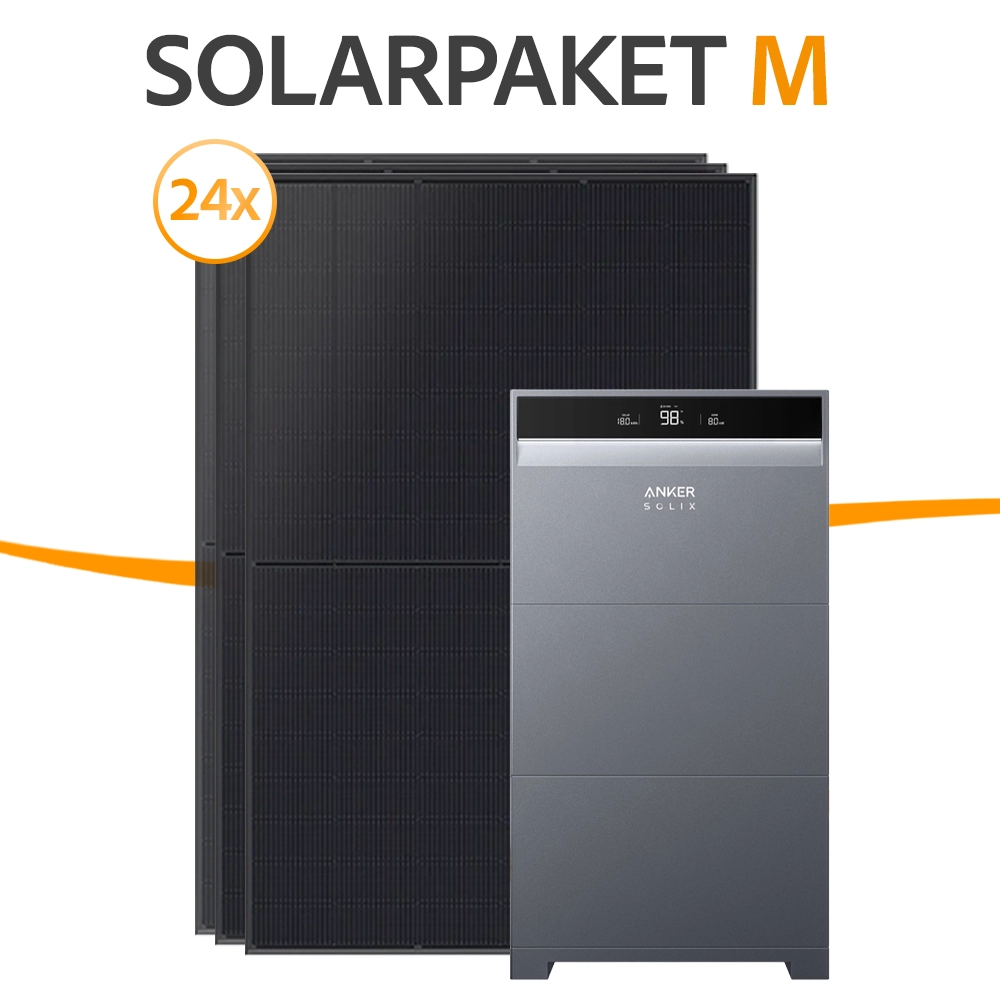 11 kWp Solarpaket M - Anker + JA Solar Fullblack