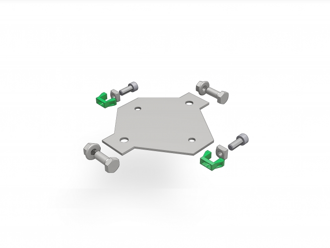 Schletter Schienen Kreuzverbinder M10 M8 (129053-000)