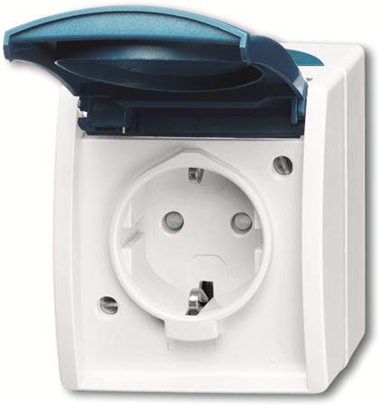 Busch Jaeger Steckdose mit Klappdeckel