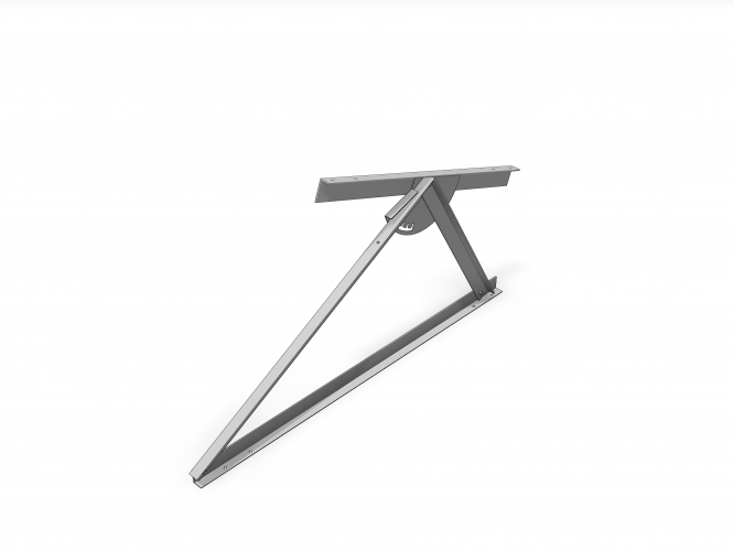 Schletter Vario Top Flachdach- oder Bodenstütze, Tischbeine, Gerüst, Stativ, Metall, Zweig-Form, Gitarrenständer, stehendes Regal, Metallrahmen, dreieckige Stütze, verstellbarer Stand