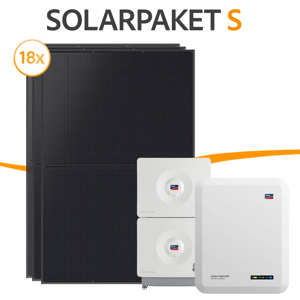 Solarpeket, Komplettset, 8 kWp Anlage, Photovoltaik, Home Storage, SMA, Tripower, Aiko Solar