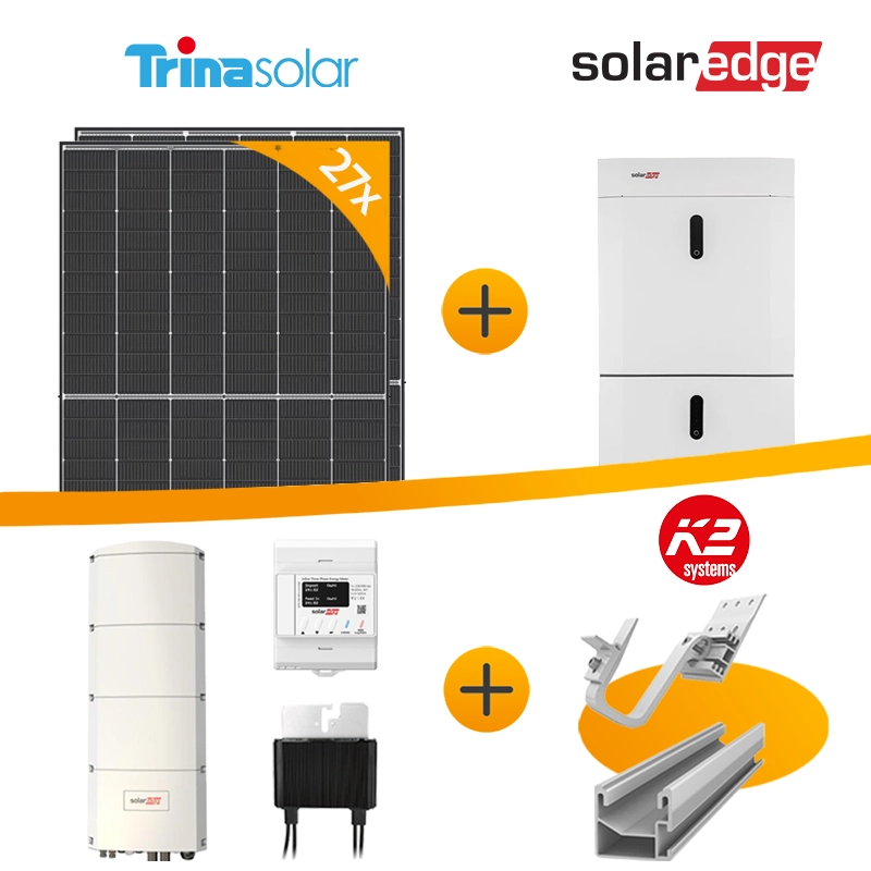 12 kWp Trina Vertex PV-Anlage + SolarEdge Home Hub Wechselrichter + Home Battery