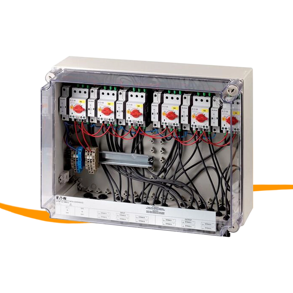 Schalttafel, Elektrikschalttafel, Sicherungskasten, Schützenschrank, Verdrahtung