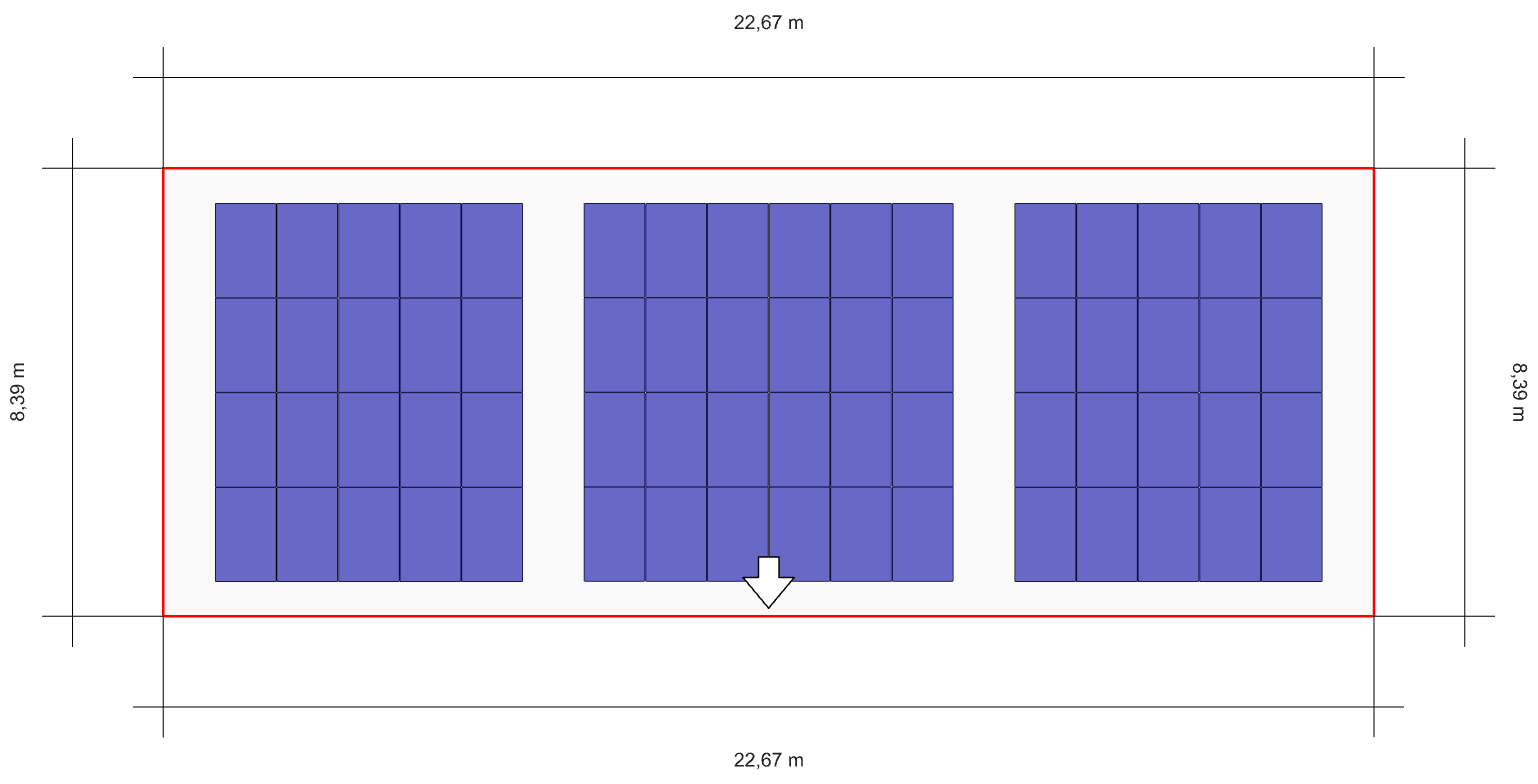 Solarmodule, Anlage, blaue Module, Gitterlayout, Außenaufbau, Solarmodule, Anordnung, blaue Paneele, Gittermuster, große Fläche, Solarmodule, Photovoltaik, Anordnung, blaue Paneele, Anordnung der Paneele