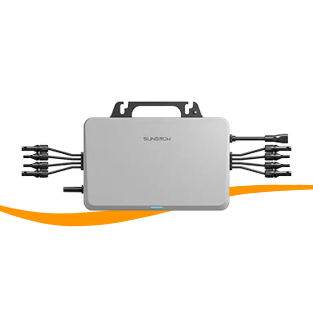 Netzwerkanschluss, Multiport-Adapter, Gehäuse grau, KabelManagement, SUNGROW-Logo, Ethernet-Switch, Netzwerk-Switch, Mehrfachanschluss, Rack-Mount, graues Gerät