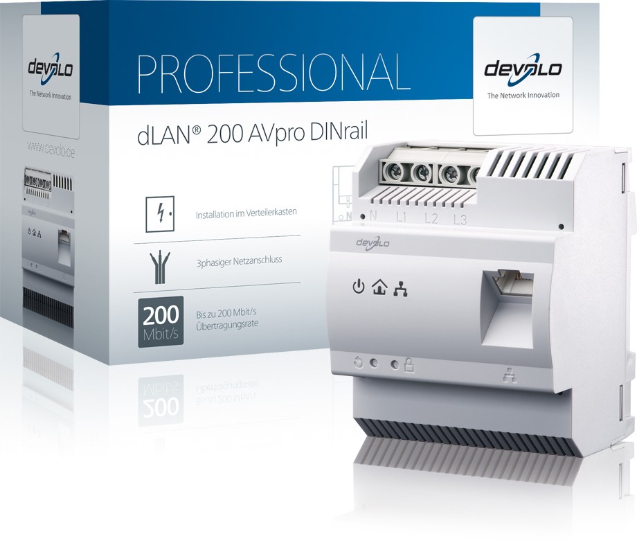 Develo dLAN® 200 AVpro DINrail Stromdatenerfassung