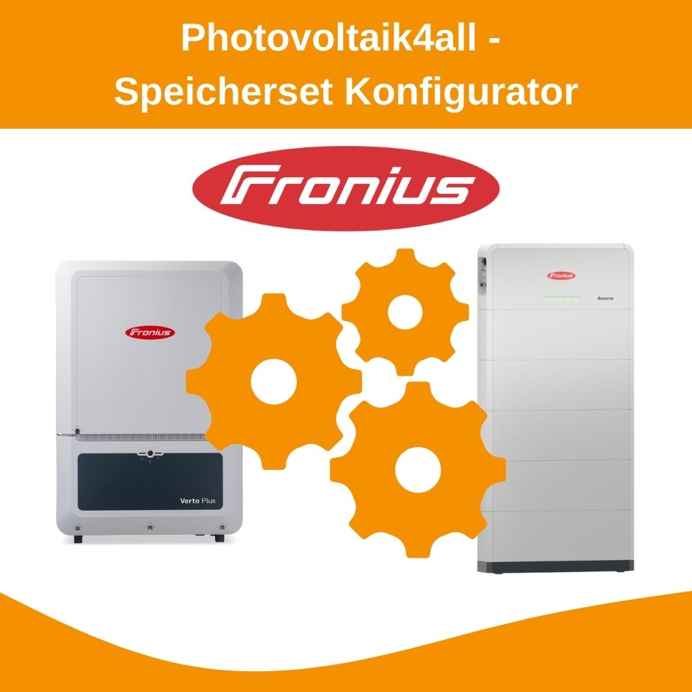 Speicherset Konfigurator Fronius Verto Plus + Fronius Reserva