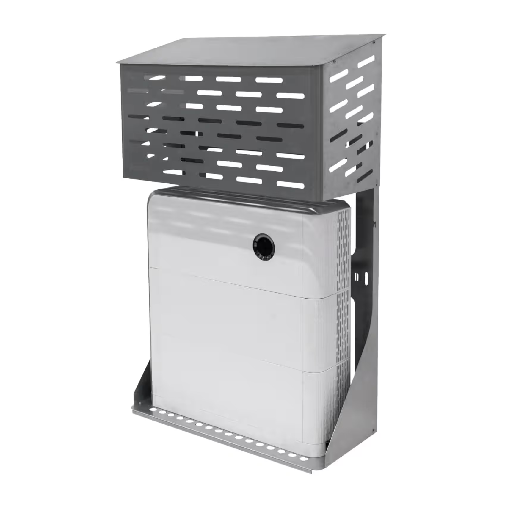 Grillkorb, Halterung, Blechgehäuse, Schutzabdeckung, Korbhalterung