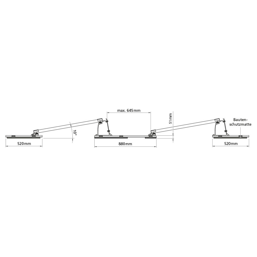K2 Systems S-Dome Technische Maße
