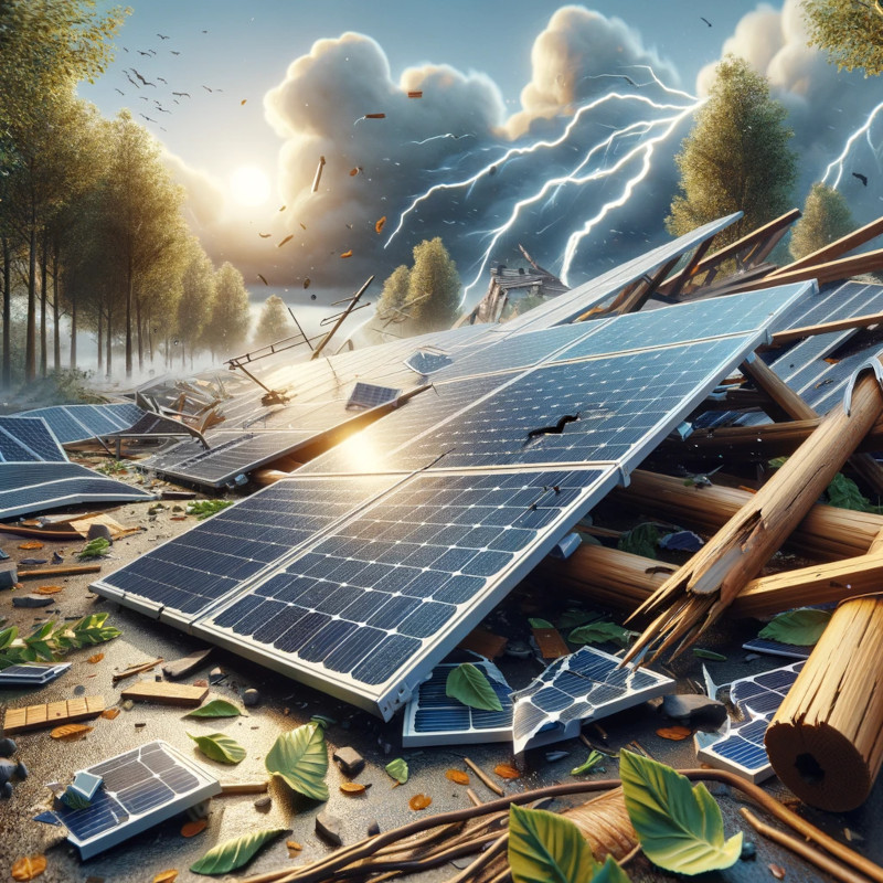 Elektrisches Gerät, Sonnenkollektoren, Draußen