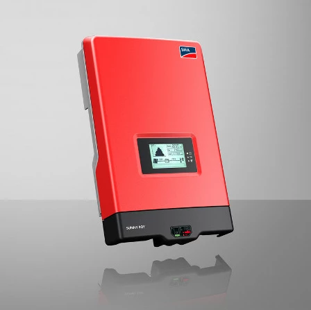 SMA Sunny Boy SB 3000 HF, Solarkamera, Solarwechselrichter, Inverter, rotes Gehäuse, LCD Display, inverter, solar, rot, rechteckig, touchscreen, inverter, solare, stationär, rot, anzeige