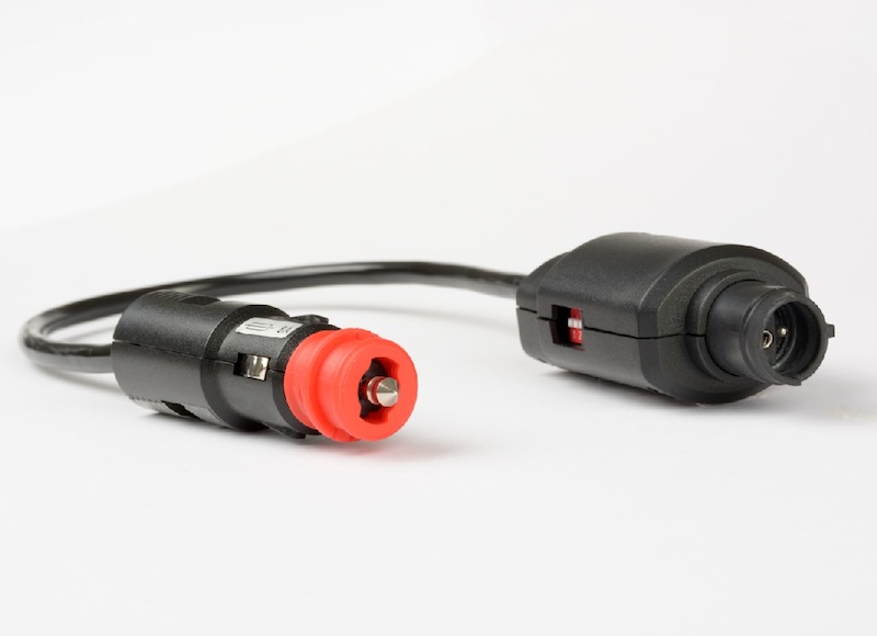 Kabeleinheit, Steckverbinder, roter Anschluss, Stecker, Elektronikkabel, Cigarette lighter plug, DC power connector, Rote Einsätze, Inline-Adapter, Kabel mit Stecker