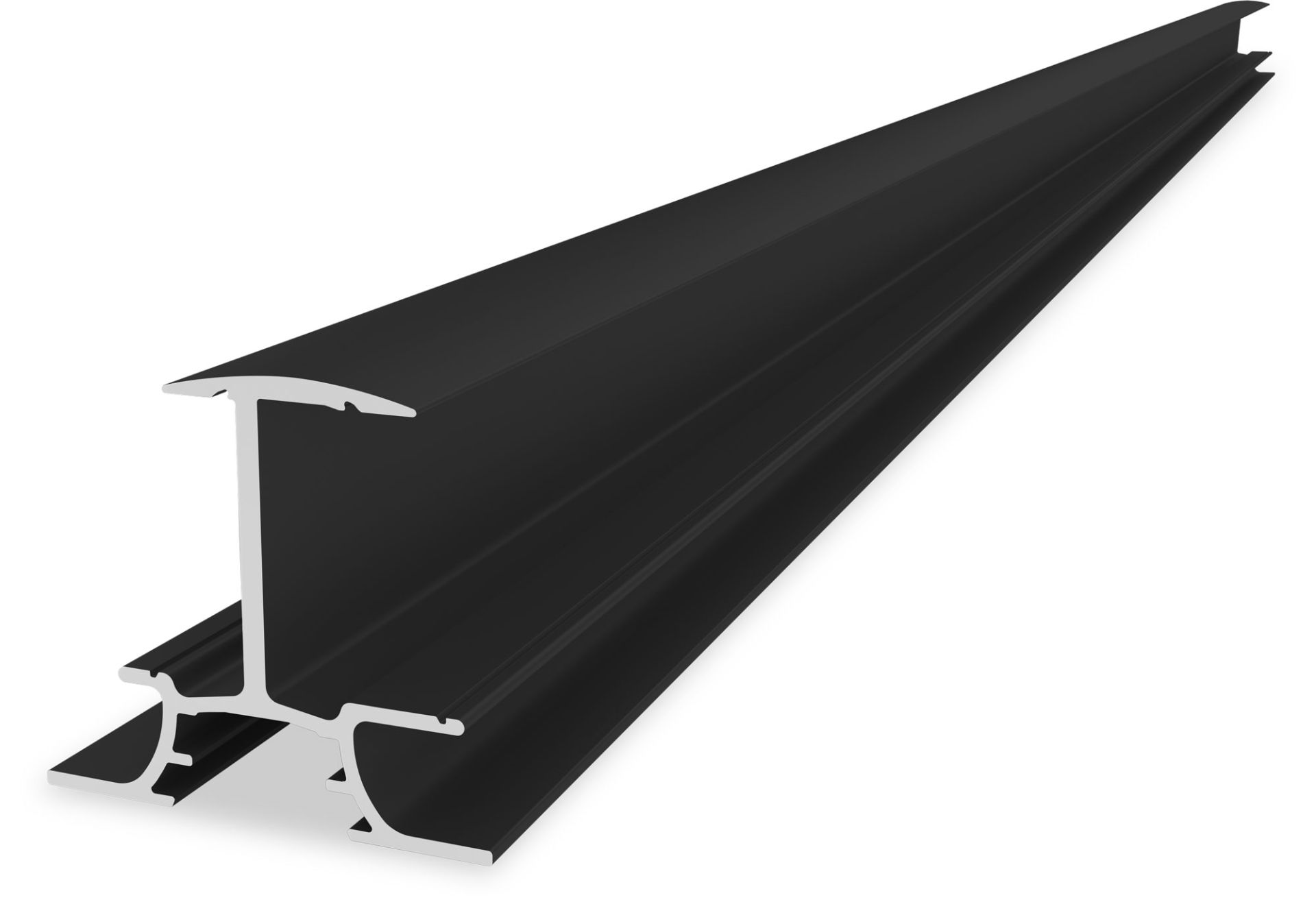 aluminium rail, extruded profile, schwarz, T-Slot, lineare Führung