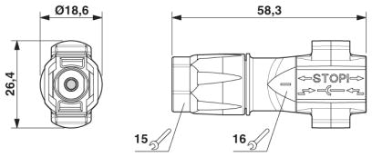 Phoenix Contact Sunclix Stecker PV-C3M-S 2,5-6 (-)
