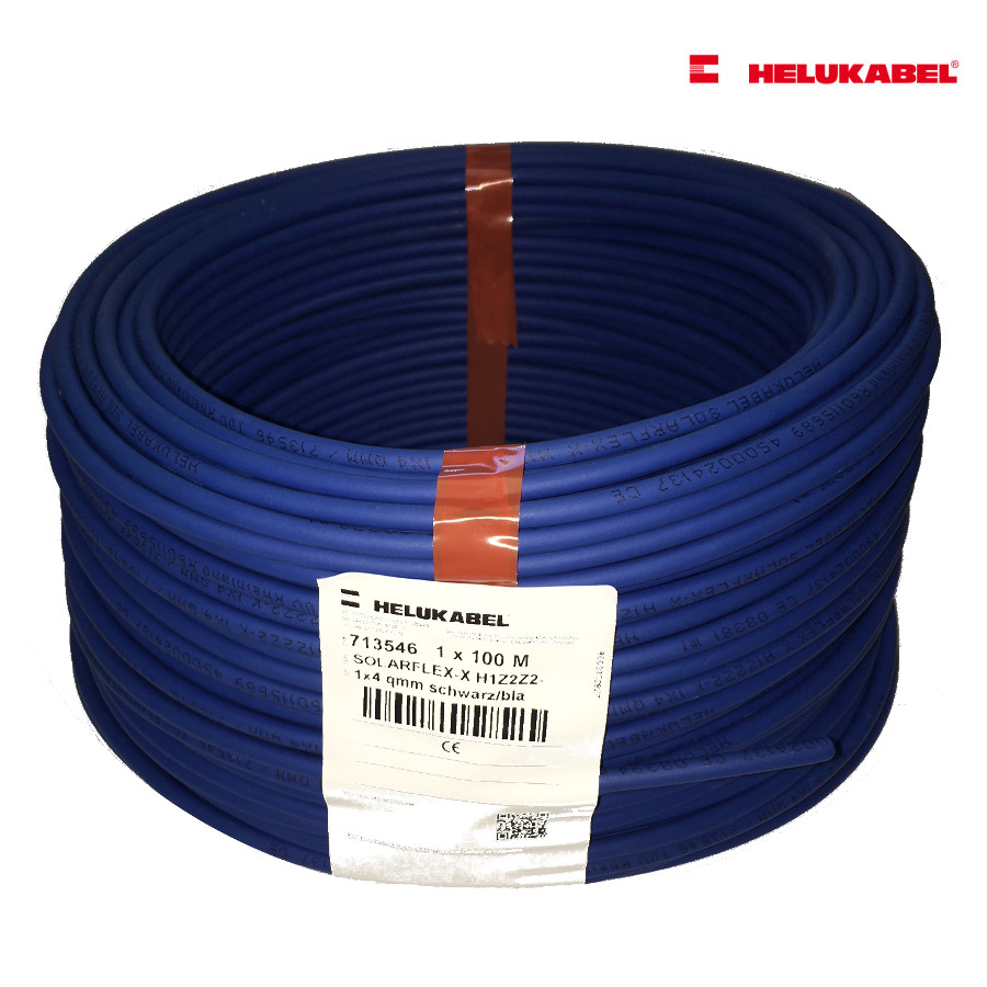 SOLARFLEX®-X H1Z2Z2-K 100m 6 qmm blau