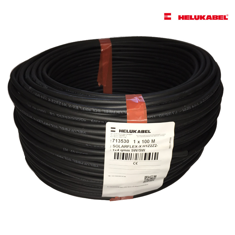 SOLARFLEX®-X H1Z2Z2-K 100m 6 qmm schwarz