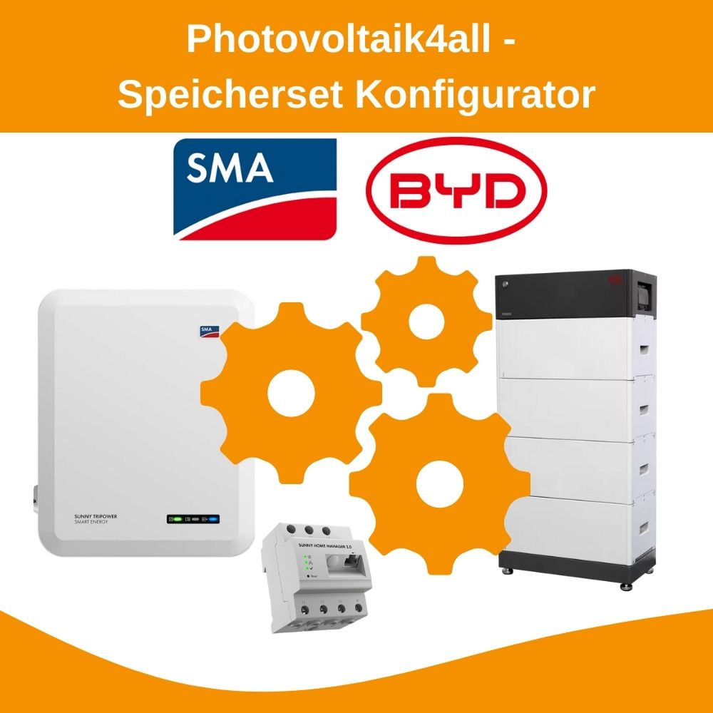 Speicherset Konfigurator SMA Tripower SE + BYD