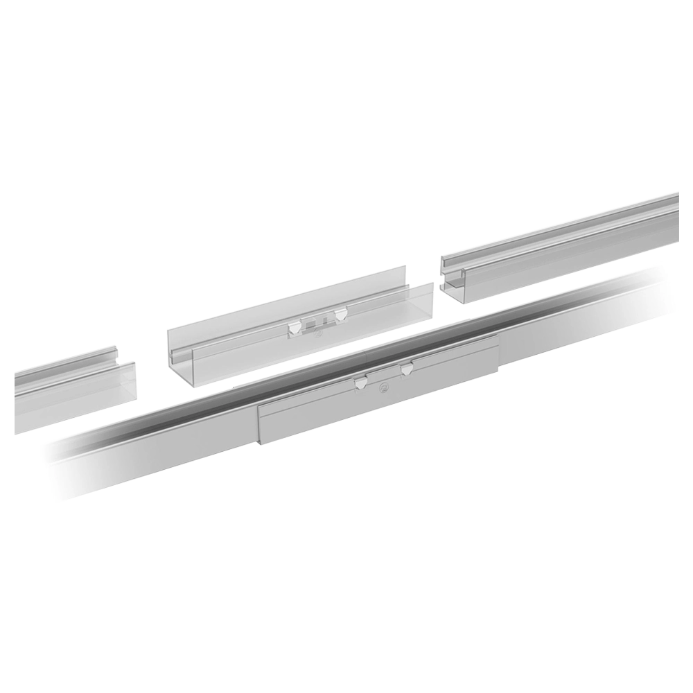 Schubladenführung, Gleitsystem, Aluminium, Gyro-Schiene, Soft-Close