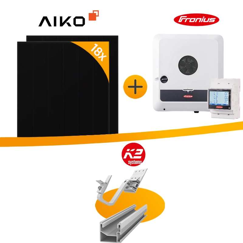 8,5 kWp PV-Anlage Aiko Solar + Fronius GEN24