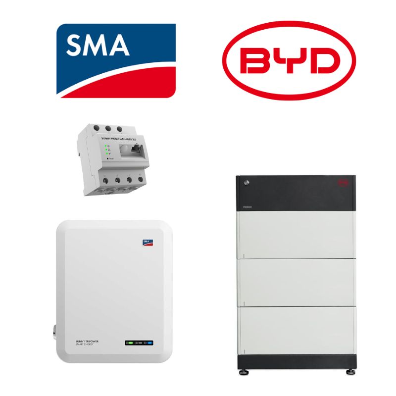 SMA Sunny Tripower 10.0 SE + BYD B-BOX HVS Speicher-Set