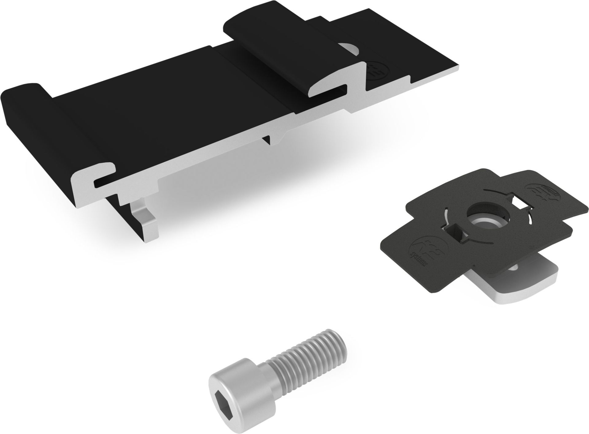 2‑teilige, Montageplatte, Schraube, Schienenadapter, Beschläge