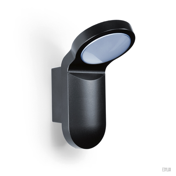 ESYLUX LED-Aussenleuchte OL 100 LED 5K schwarz, Sensor, Leuchte, Außenleuchte, LED, Wandleuchte, Wandleuchte, Außenleuchte, LED-Lampe, Sichtschutz, Wandhalterung
