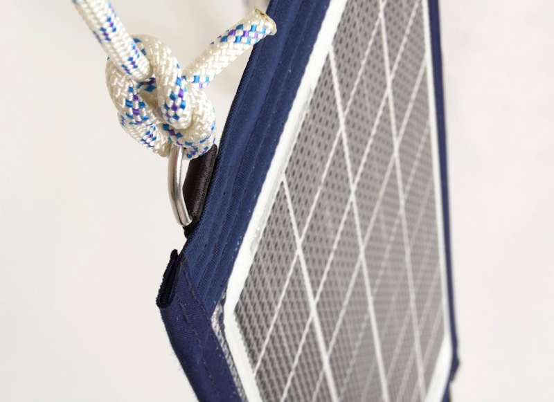 Solarmodul, tragbar, Netz, Nylonseil, Schlaufenknoten, Solarmodul, Panel, Netz, Kordel, Ring