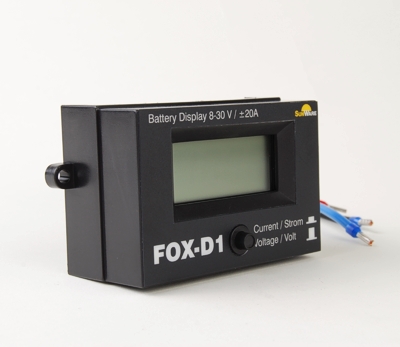 SunWare FOX-D1 Displayanzeige, 20A, 8-30V