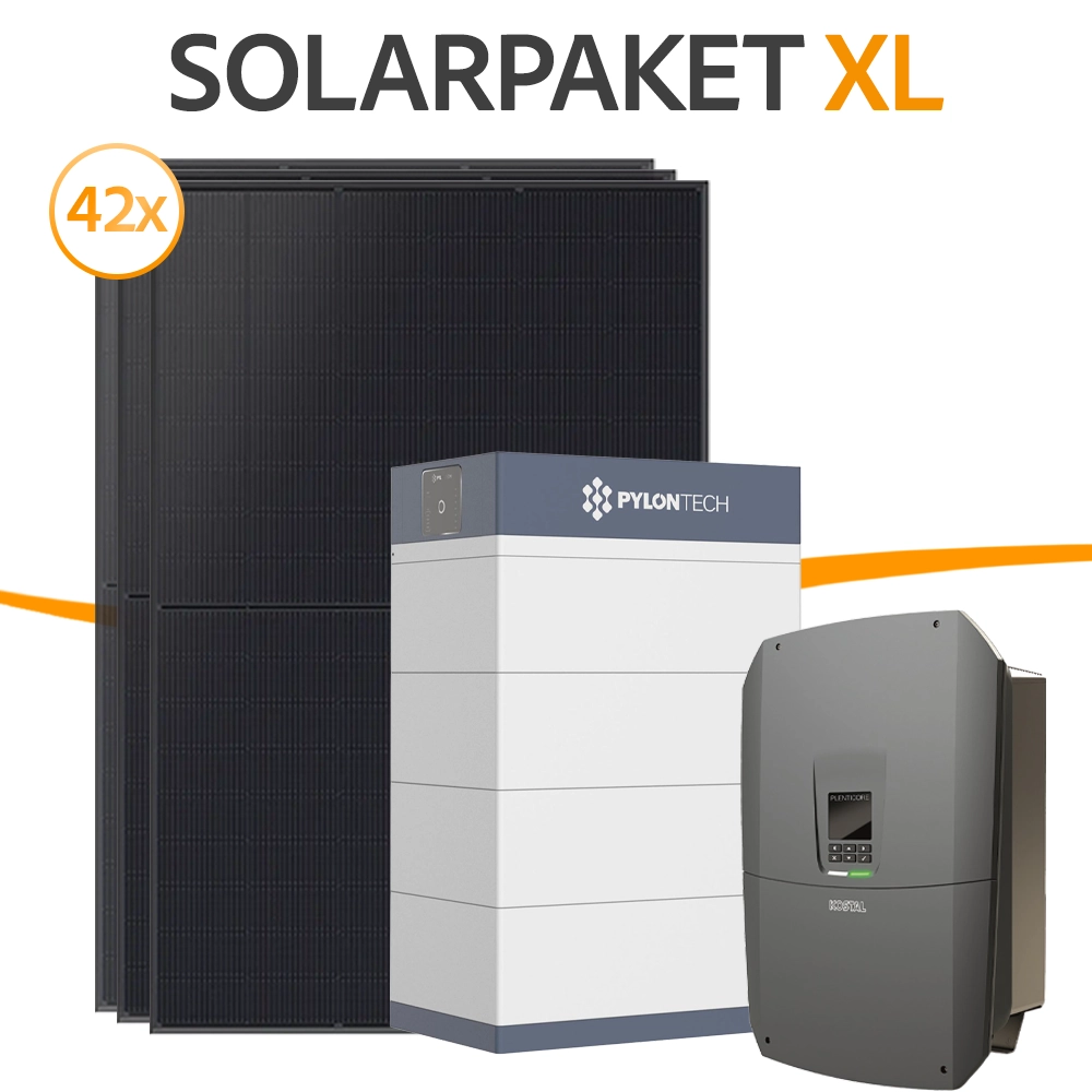 20 kWp Solarpaket XL - Kostal + Longi Solar + Pylontech