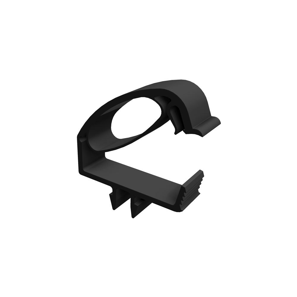 Clip, Ring, Clip-on, Plastik, Schwarz