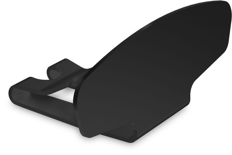 Kissen, Dekoration für Zuhause, Surfboard fin, Fin, Schwarz, Schwimmflosse, Surf-Accessoire, Sonnenblende, Schuhclip, Clipschutz, Schnellverschluss, Klebeclip